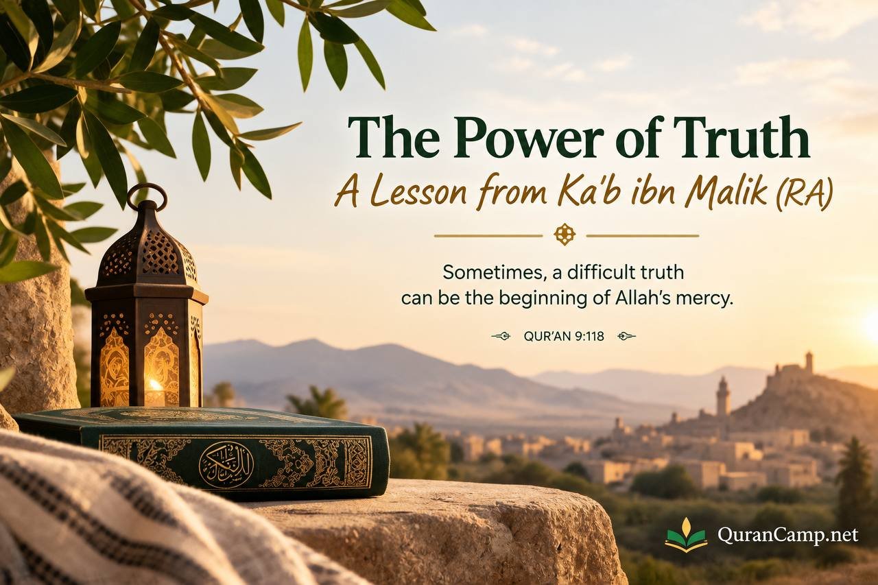 Ka’b ibn Malik lesson about truthfulness and repentance in Islam