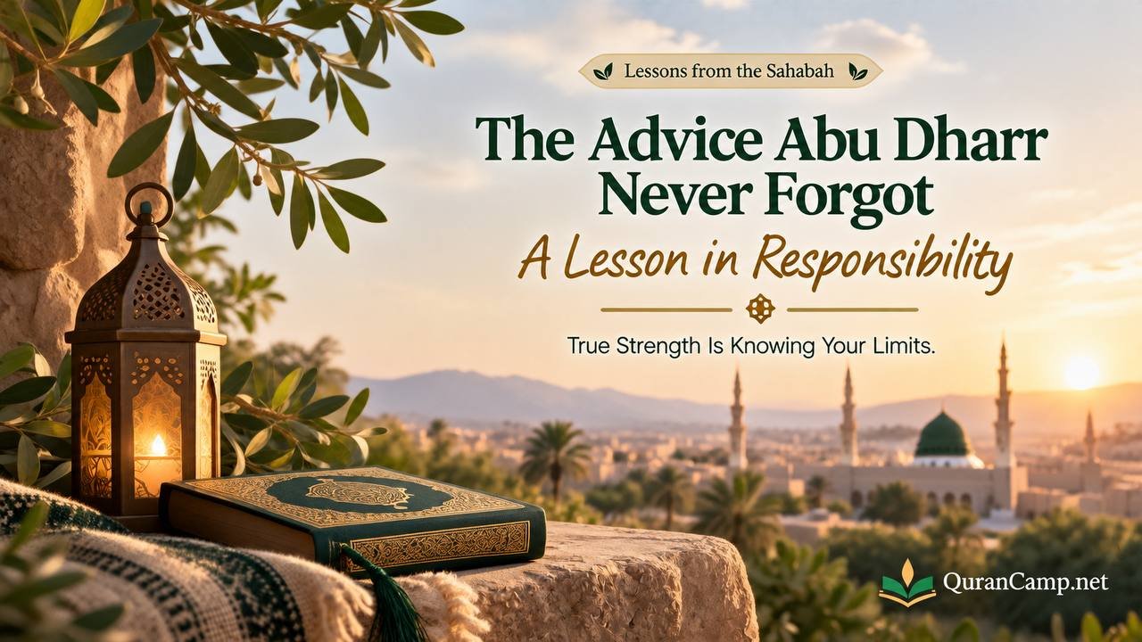Abu Dharr Al-Ghifari lesson about responsibility and leadership in Islam.